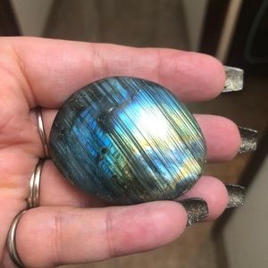 Blue Labradorite Palm Stone - Approx: 2”